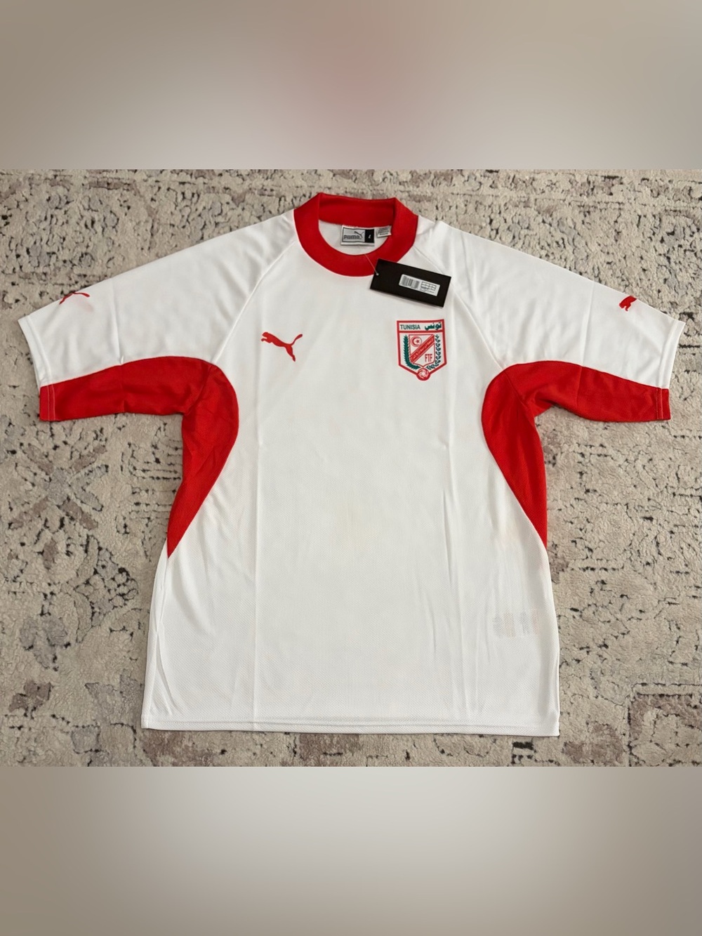 Puma Vintage 2002 Tunisia National Team Soccer 760080 Jersey Men’s Sz: Large - Picture 1 of 8